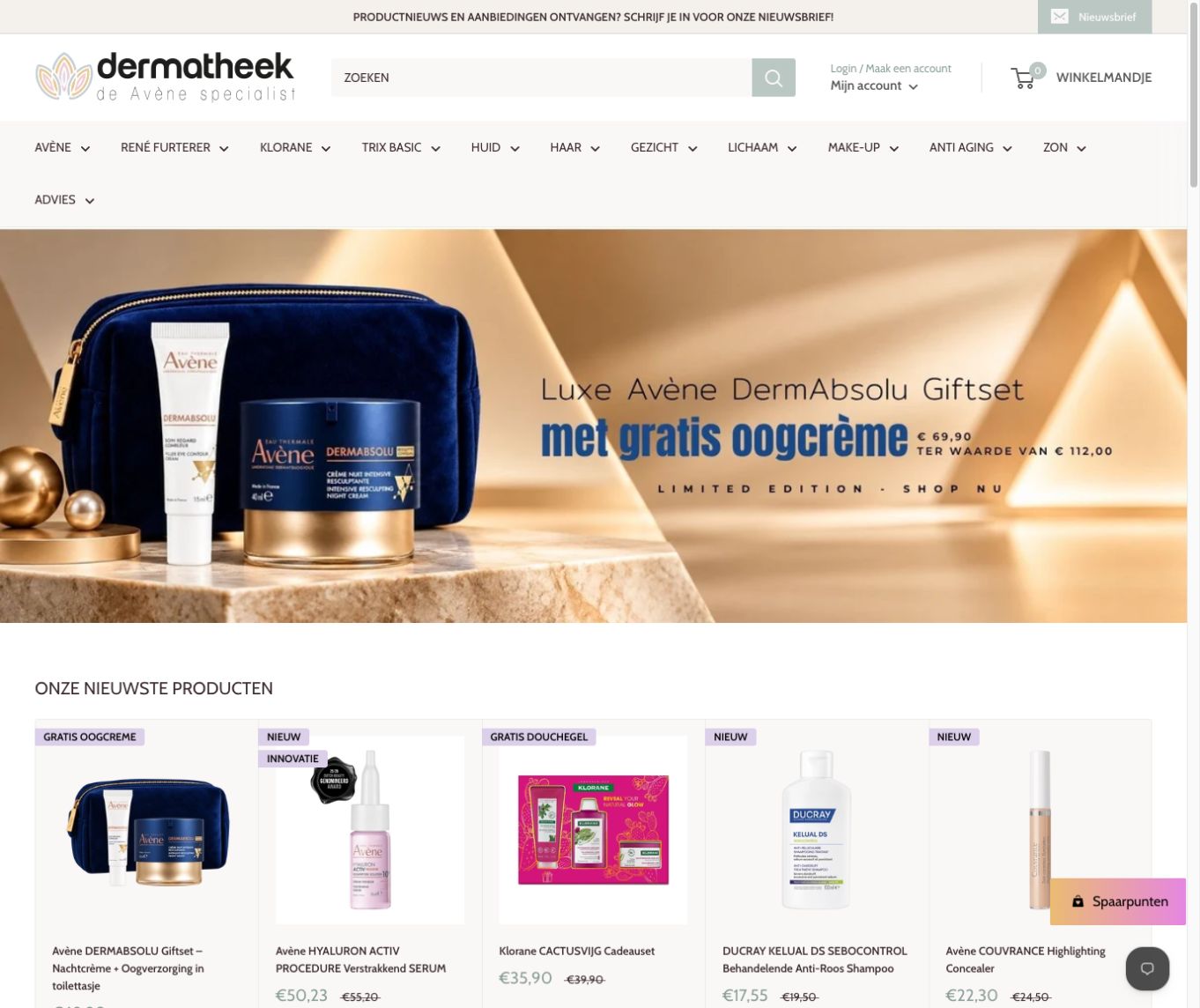 Tienda de cuidado de la piel Dermatheek